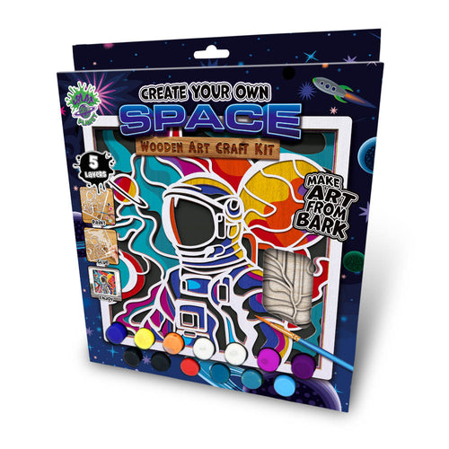 Space wooden art craft kit