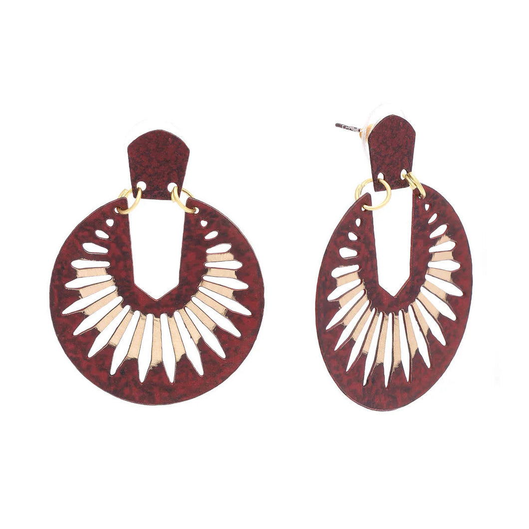 Naazia earrings berry