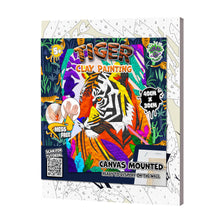 Load image into Gallery viewer, Tiger clay painting