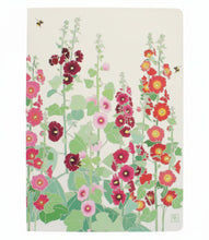 Load image into Gallery viewer, Hollyhocks A5 notebook