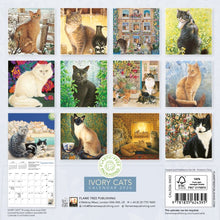 Load image into Gallery viewer, Ivory cats 2026 mini calendar