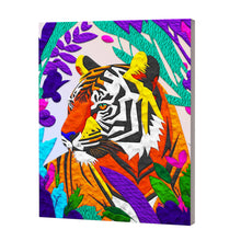 Load image into Gallery viewer, Tiger clay painting