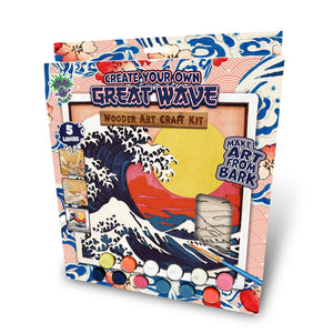 Great wave wooden art craft kit