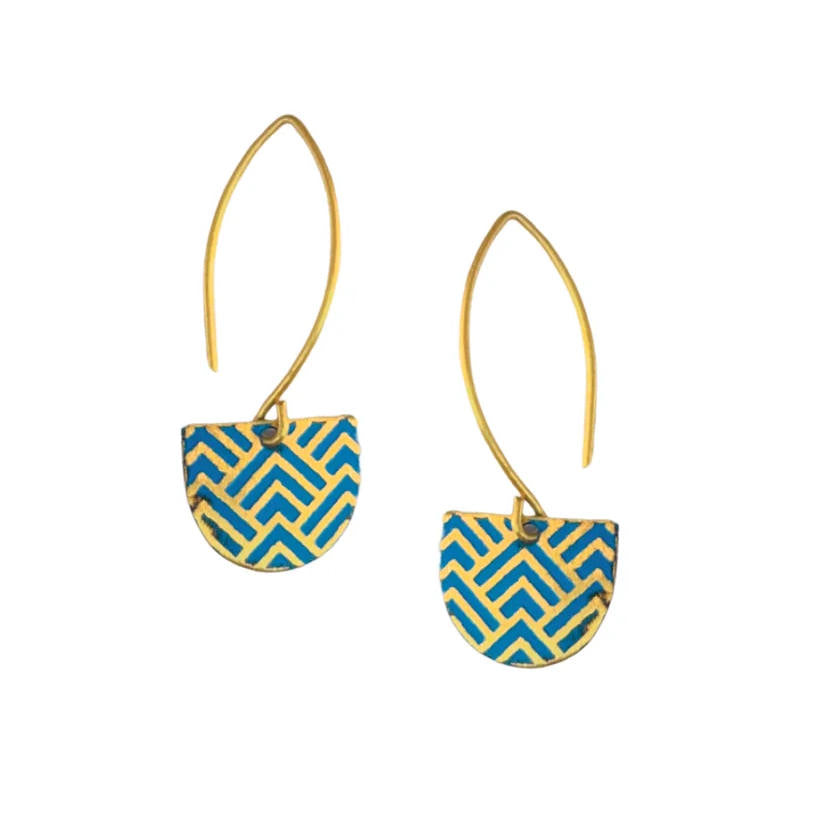 Nutan hook earrings blue