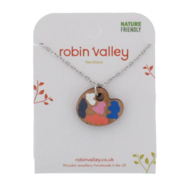 Paint palette necklace