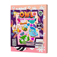 Load image into Gallery viewer, Owl clay painting