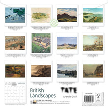 Load image into Gallery viewer, Tate: British Landscapes 2027 Wall Calendar