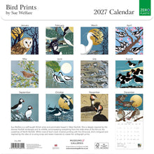 Load image into Gallery viewer, Bird prints 2027 calendar