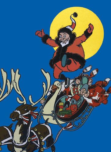 St. Nicholas and his Sleigh Christmas cards - pack of 8