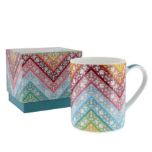 Load image into Gallery viewer, Chevrons china mug