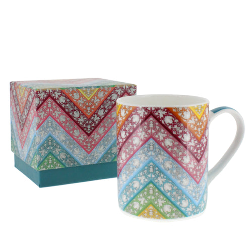 Chevrons china mug