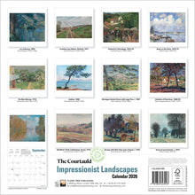 Load image into Gallery viewer, Courtauld impressionist landscapes 2026 calendar