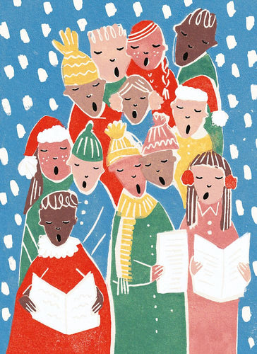 Carol Singers Christmas cards - pack of 8