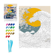 Load image into Gallery viewer, The great wave clay painting