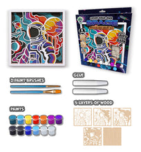Load image into Gallery viewer, Space wooden art craft kit