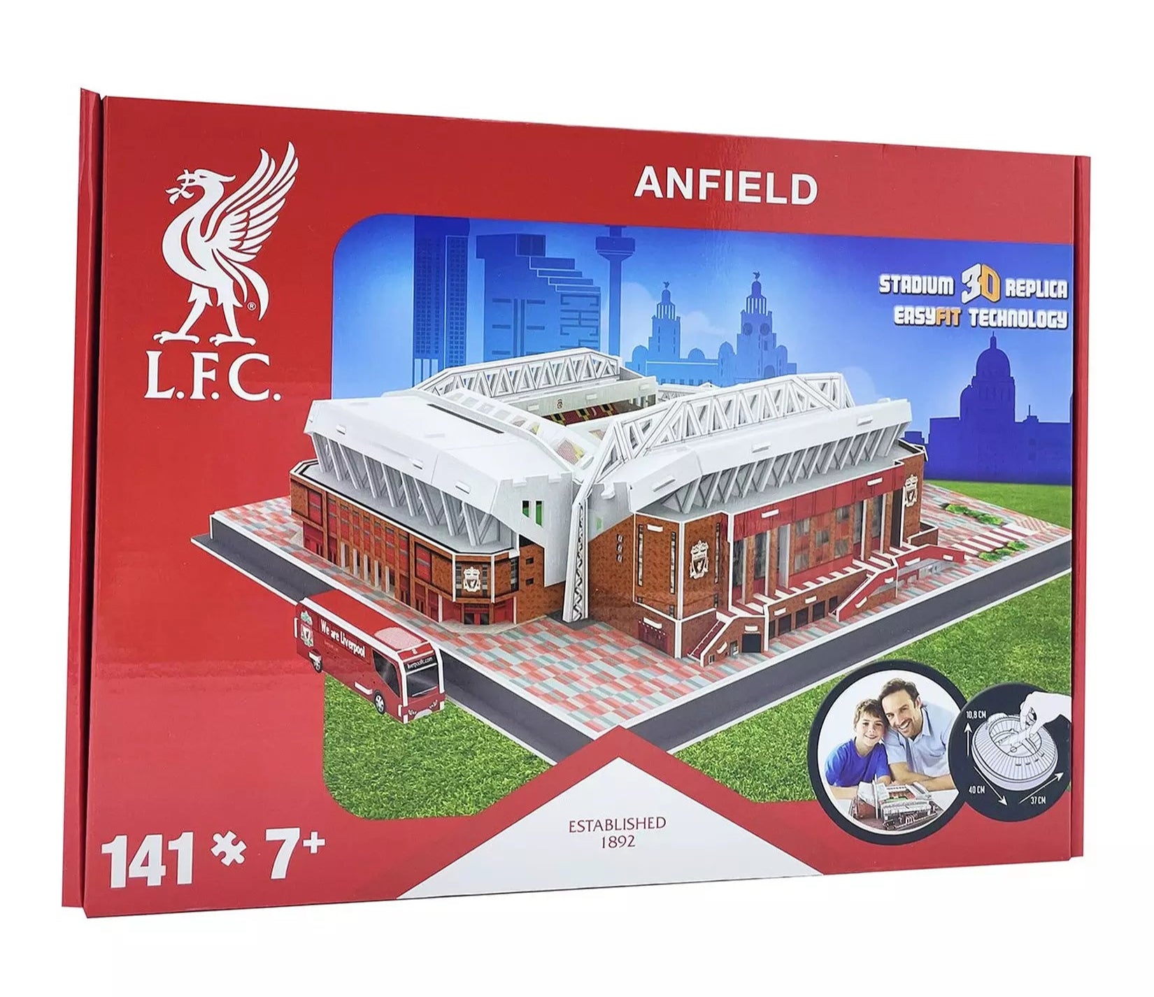 Paul Lamond Official Licensed 3D Football Stadium Jigsaw Puzzle – Liverpool, Arsenal & More!