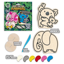 Load image into Gallery viewer, Animals colour with clay kit