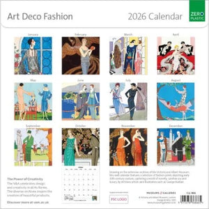 Art deco fashion 2026 calendar
