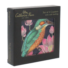 Load image into Gallery viewer, Kingfisher coaster set