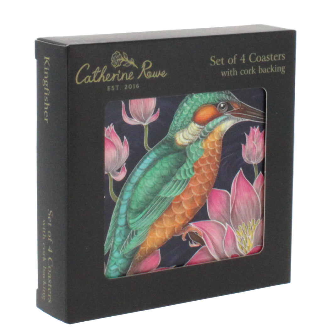 Kingfisher coaster set