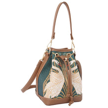 Load image into Gallery viewer, Swan bucket bag - tapestry bag
