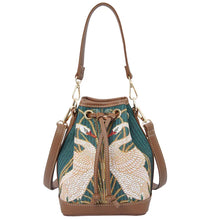Load image into Gallery viewer, Swan bucket bag - tapestry bag