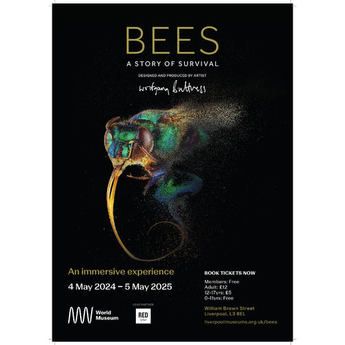 Bees: A story of survival exhibition poster