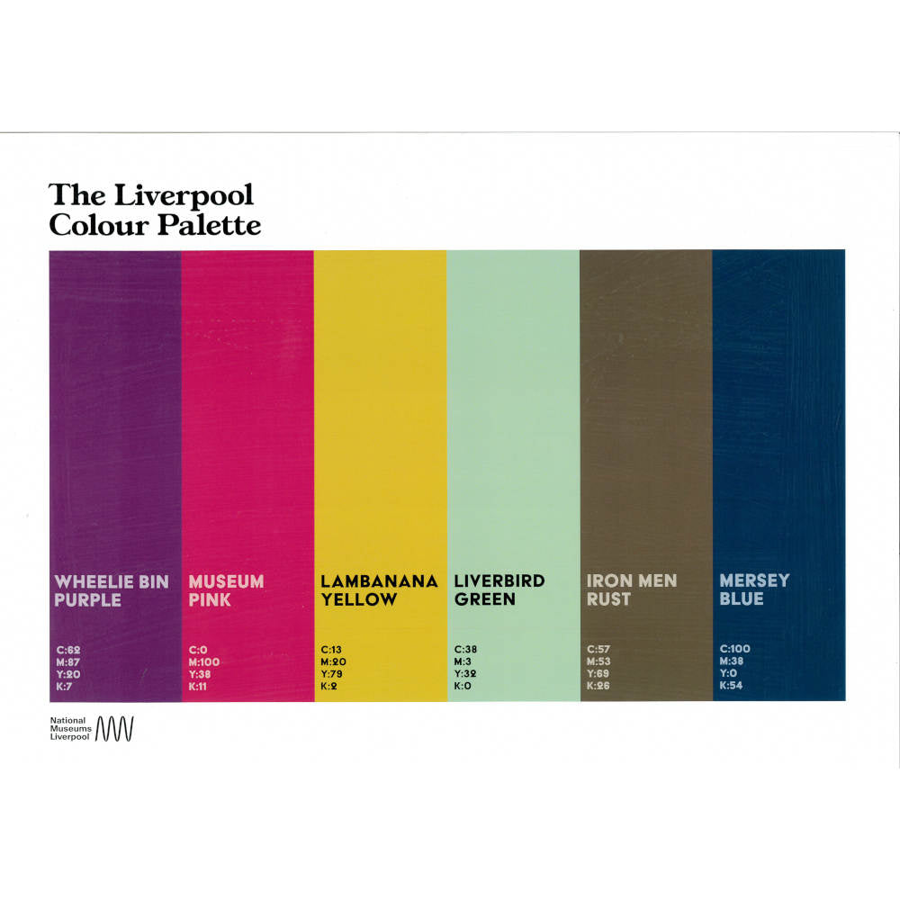 The Liverpool colour palette A3 print