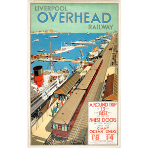 Liverpool Overhead Railway Poster