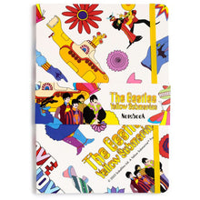 Load image into Gallery viewer, Yellow submarine white A5 notebook