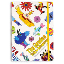 Load image into Gallery viewer, Yellow submarine white A5 notebook