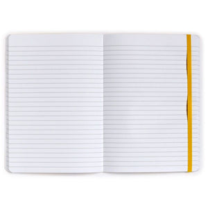 Yellow submarine white A5 notebook