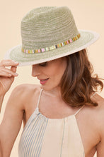Load image into Gallery viewer, Natalie hat fern with shimmer band