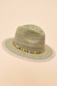 Natalie hat fern with shimmer band