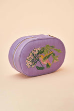 Load image into Gallery viewer, Oval jewellery box hummingbird in lavender