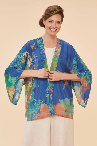Hummingbird kimono jacket in denim