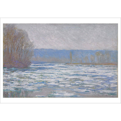 Ice Breaking up on the Seine, near Bennecourt  A2 giclee print