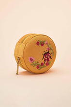 Load image into Gallery viewer, Mini round jewellery box ladybird mustard