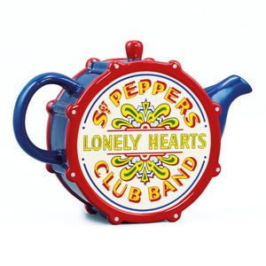 Sgt.pepper drum shaped tea pot