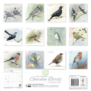 Garden birds 2026 calendar