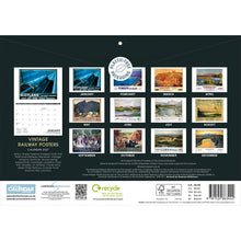 Load image into Gallery viewer, Vintage railway poster 2027 calendar