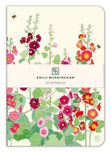 Load image into Gallery viewer, Hollyhocks A5 notebook