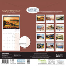 Load image into Gallery viewer, Railway poster art 2027 calendar