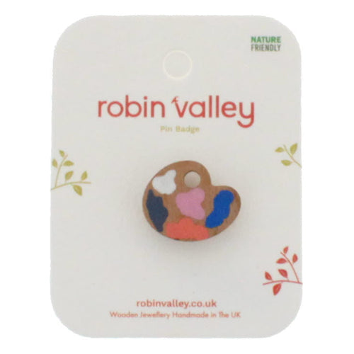 Paint palette pin badge