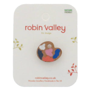 Paint palette pin badge