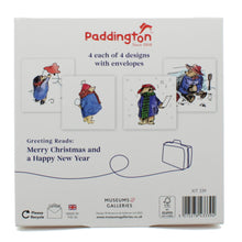 Load image into Gallery viewer, Paddington in the Snow Christmas cards - pack of 16