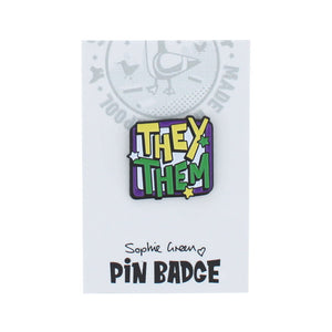 They Them Pin Badge