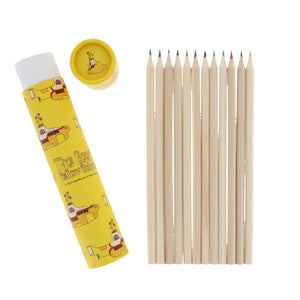 Yellow submarine colouring pencils tube set