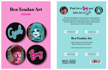 Load image into Gallery viewer, Pip/Sister Sister set of 4 badges