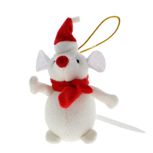 Knitted mouse decoration